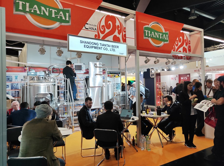 TIANTAI 500L Brewhouse unit show on Brau Beviale